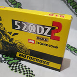 DID #520 DZ2 Gold Motorcycle Chain